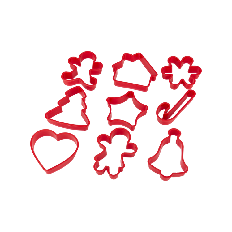 Wykrawaczki plastikowe Boże Narodzenie zestaw 9 sztuk